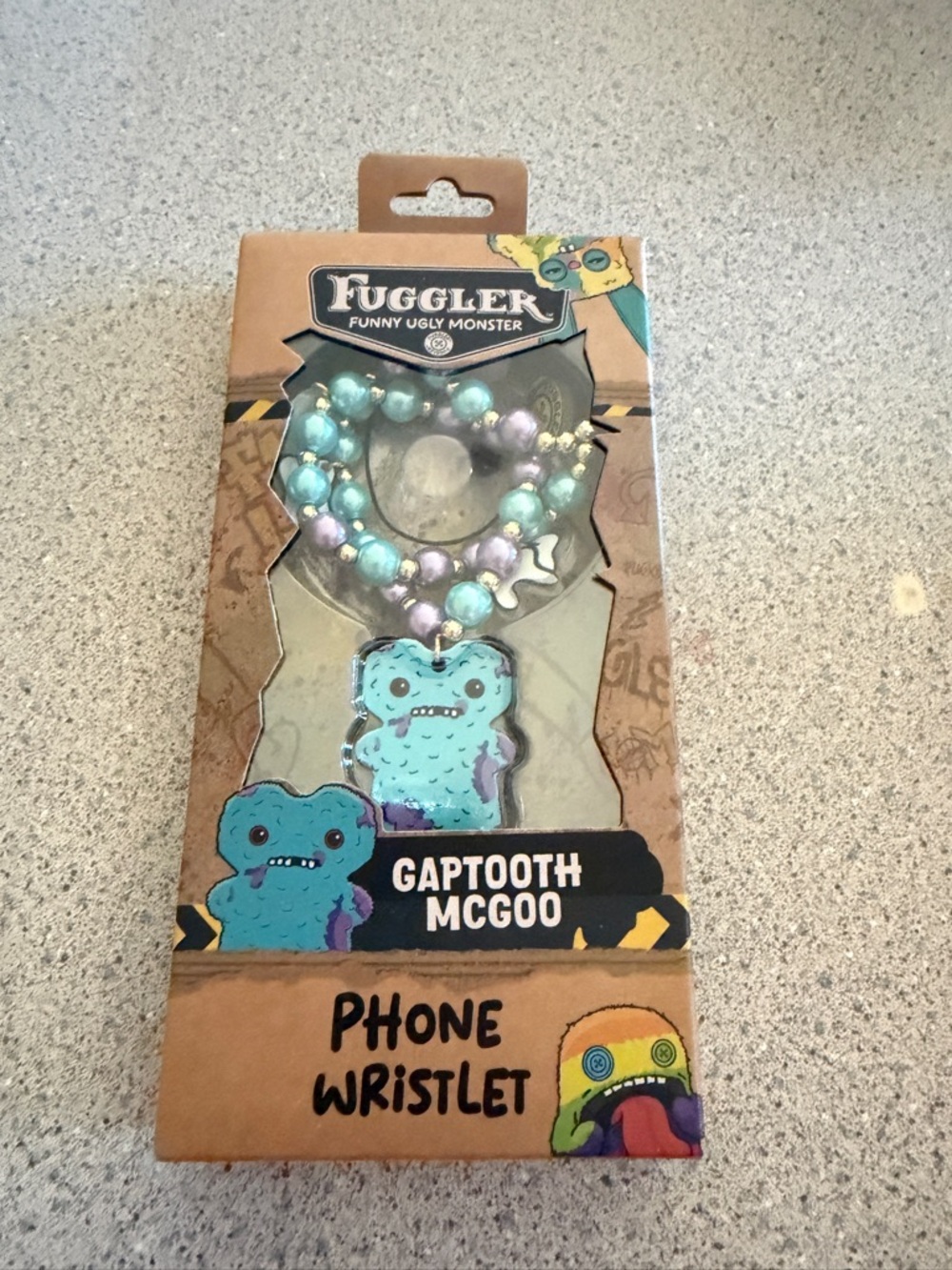 New Fuggler Cell Phone Wristlet Teal Blue Purple Gaptooth McGoo Smartphone